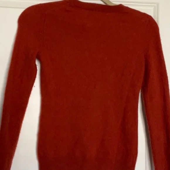 Cozy cashmere burnt orange Sweater - Picture 3 of 5